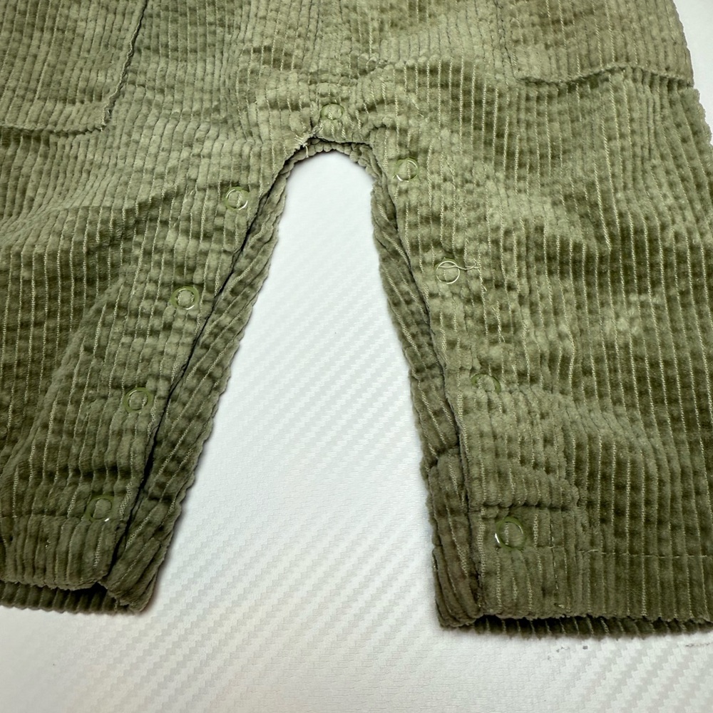 Disney Kids Olive Green Corduroy Overalls - Picture 6 of 8